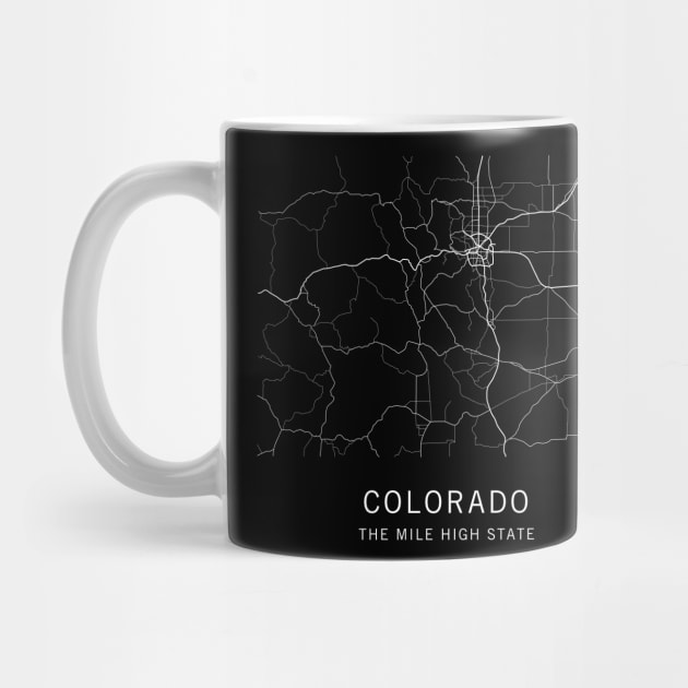 Colorado State Road Map by ClarkStreetPress